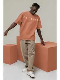 Essential Oversized T-Shirt Coral - Fitaiim