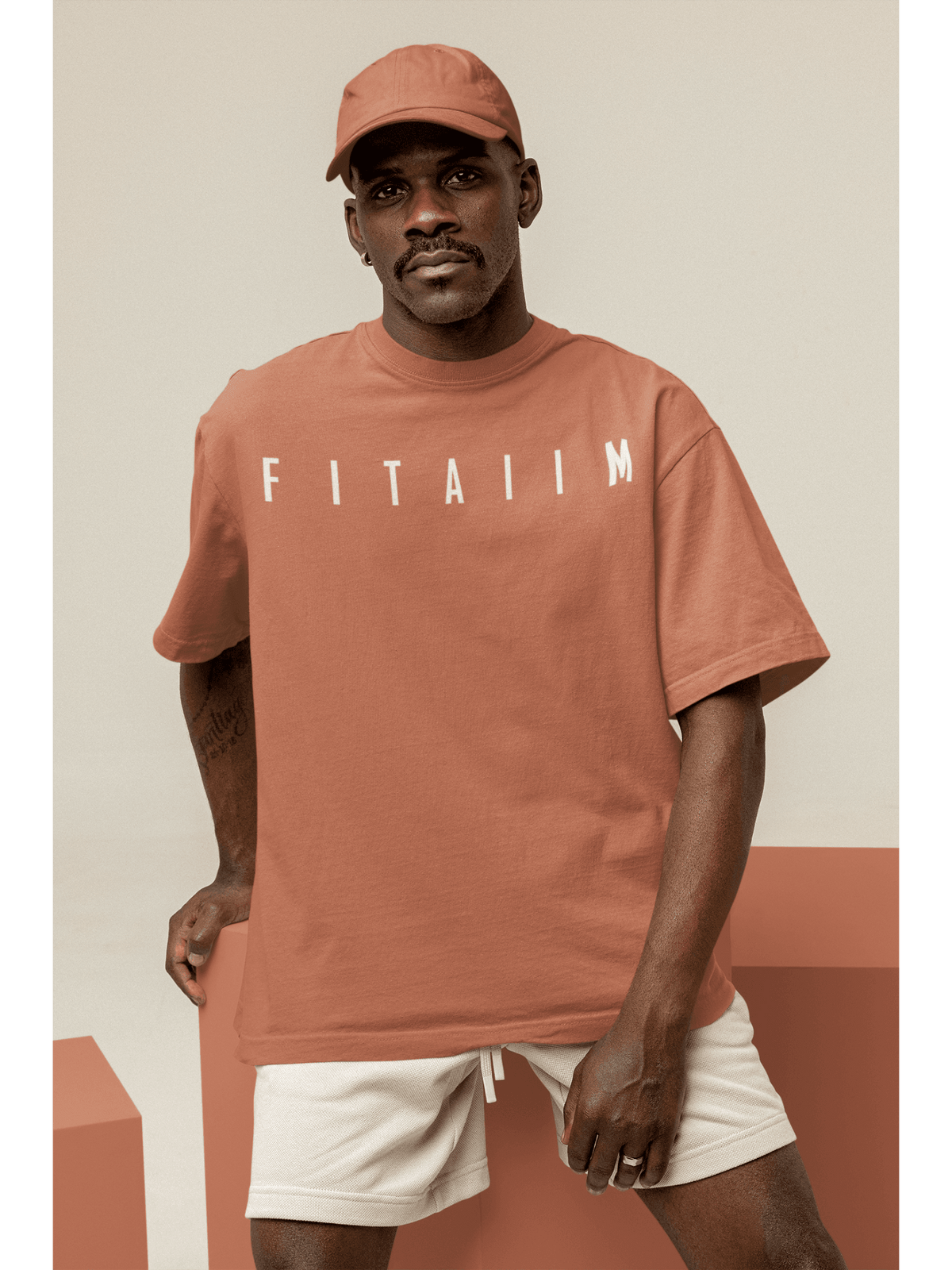 Essential Oversized T-Shirt Coral - Fitaiim
