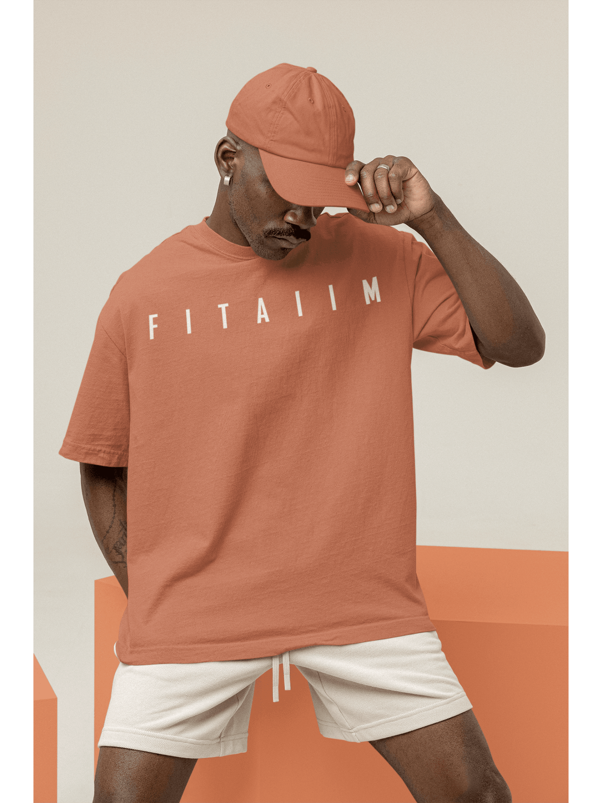 Essential Oversized T-Shirt Coral - Fitaiim