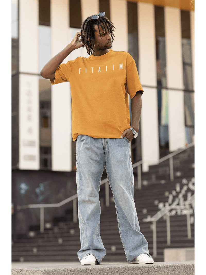 Essential Oversized T-Shirt Golden Yellow - Fitaiim