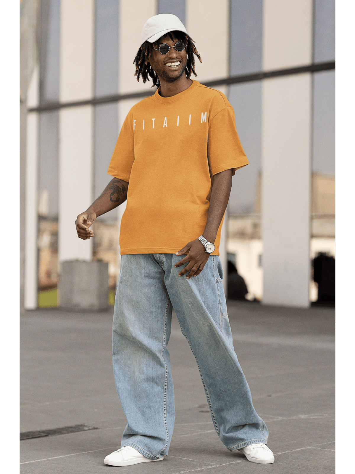 Essential Oversized T-Shirt Golden Yellow - Fitaiim