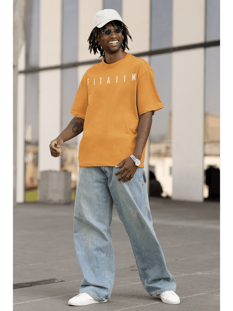 Essential Oversized T-Shirt Golden Yellow - Fitaiim