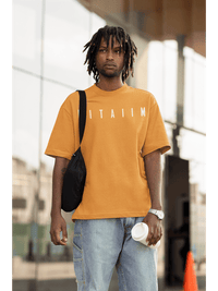 Essential Oversized T-Shirt Golden Yellow - Fitaiim