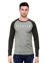 Essential Raglan Full Sleeve T-Shirt Grey - Fitaiim