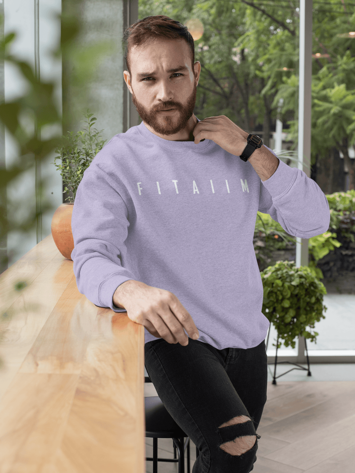 Essential Oversized Sweatshirt Lavender - Fitaiim