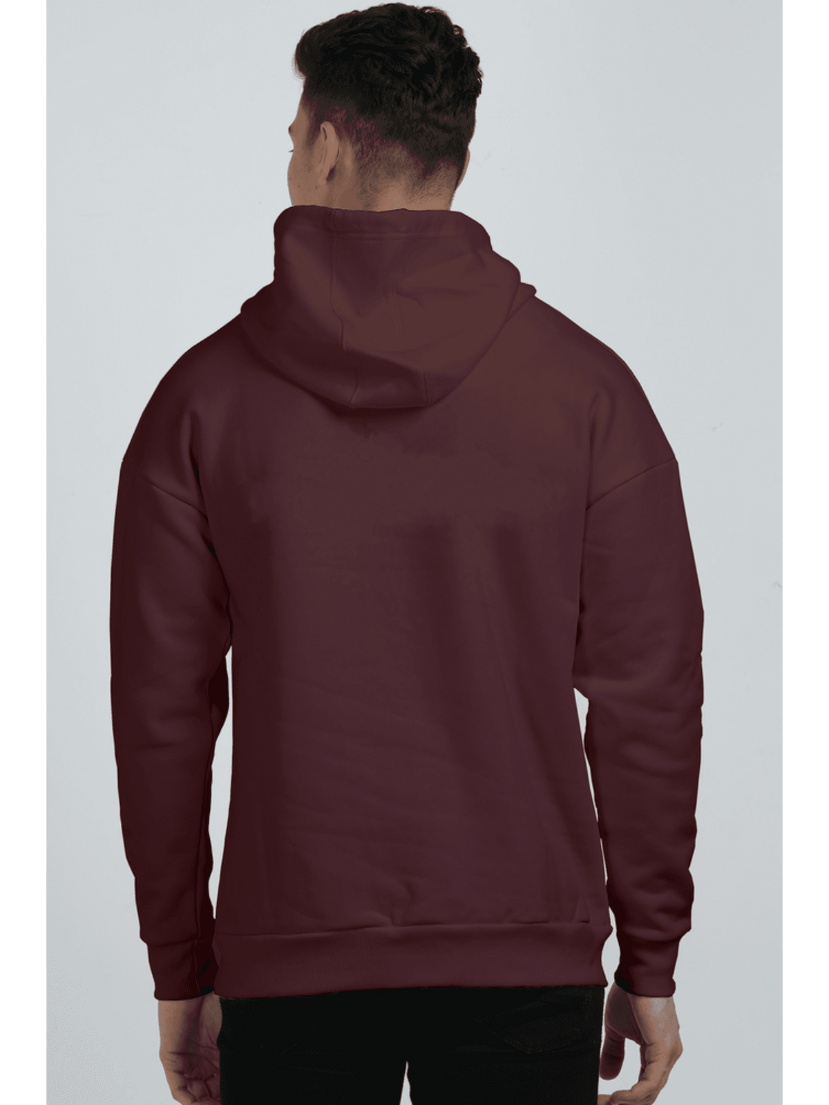 Essential Oversized Hoodie Sweatshirt Maroon - Fitaiim