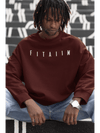Essential Oversized Sweatshirt Maroon - Fitaiim