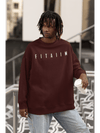 Essential Oversized Sweatshirt Maroon - Fitaiim
