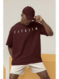 Essential Oversized T-Shirt Maroon - Fitaiim