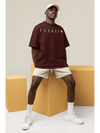Essential Oversized T-Shirt Maroon - Fitaiim
