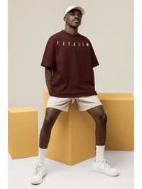 Essential Oversized T-Shirt Maroon - Fitaiim
