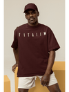 Essential Oversized T-Shirt Maroon - Fitaiim