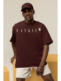 Essential Oversized T-Shirt Maroon - Fitaiim