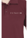 Essential Polo T-Shirt Maroon - Fitaiim