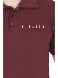 Essential Polo T-Shirt Maroon - Fitaiim