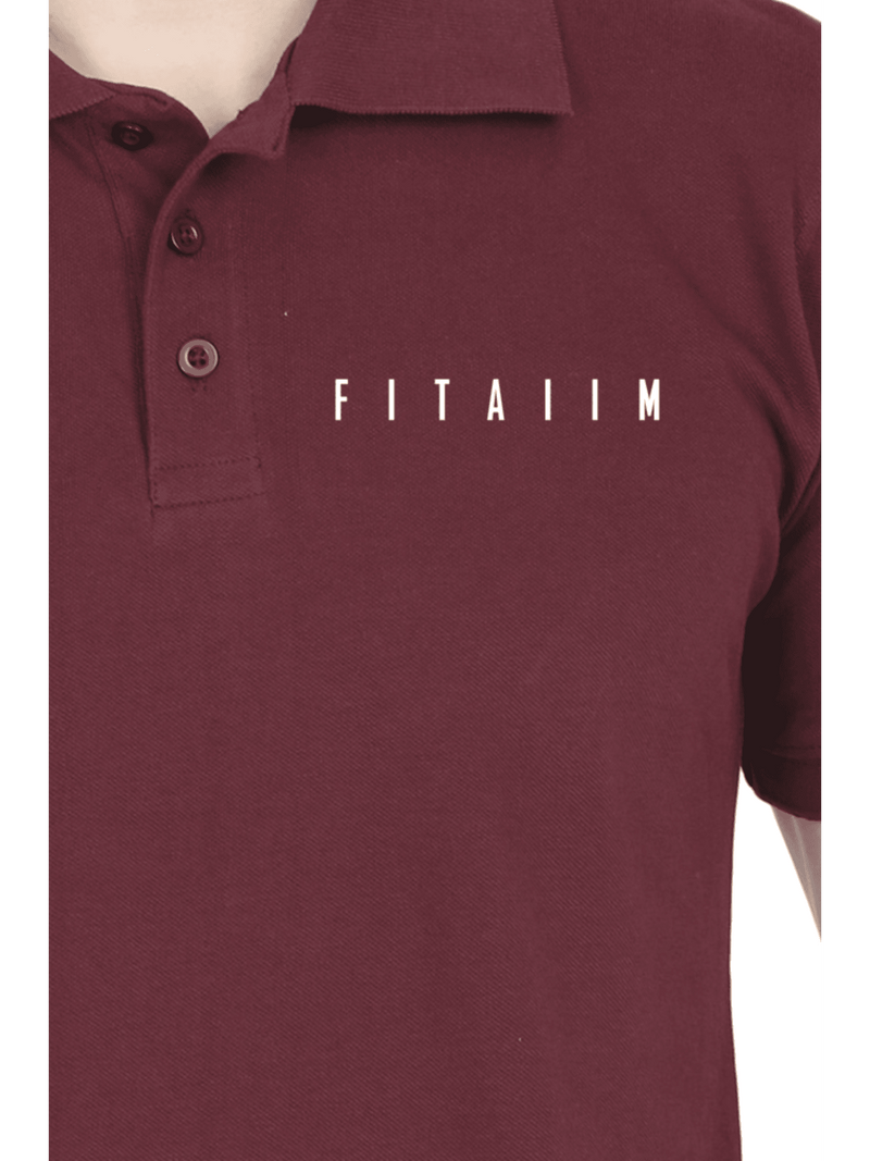 Essential Polo T-Shirt Maroon - Fitaiim