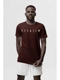 Essential Supima T-Shirt Maroon - Fitaiim