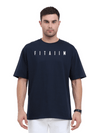 Essential Oversized T-Shirt Navy Blue - Fitaiim