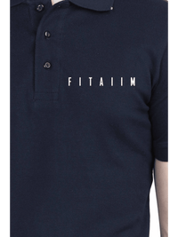 Essential Polo T-Shirt Navy Blue - Fitaiim