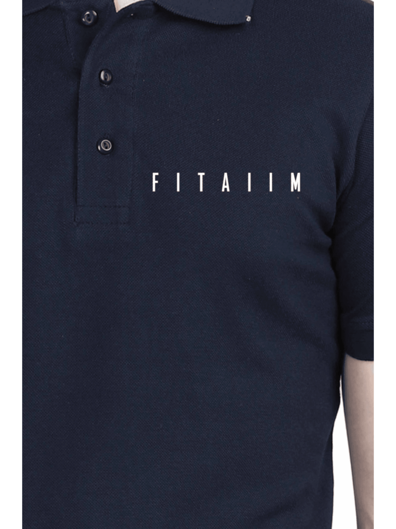 Essential Polo T-Shirt Navy Blue - Fitaiim