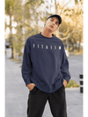Essential Oversized Sweatshirt Navy Blue - Fitaiim
