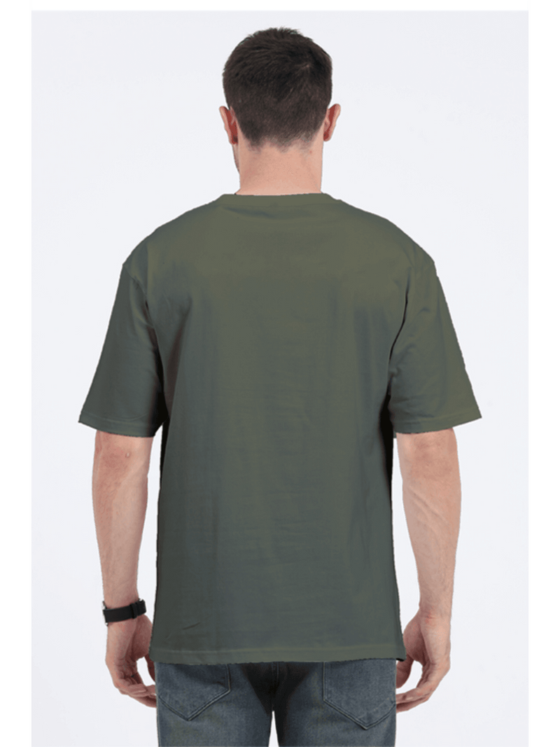 Essential Oversized T-Shirt Olive Green - Fitaiim