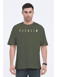 Essential Oversized T-Shirt Olive Green - Fitaiim