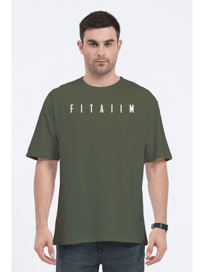 Essential Oversized T-Shirt Olive Green - Fitaiim