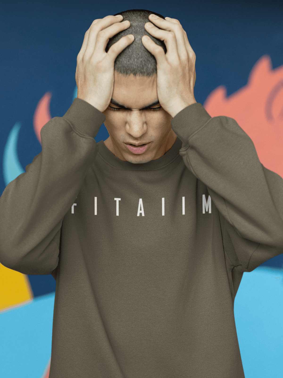 Essential Sweatshirt Olive Green - Fitaiim