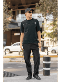 Essential Oversized T-Shirt Petrol Blue - Fitaiim