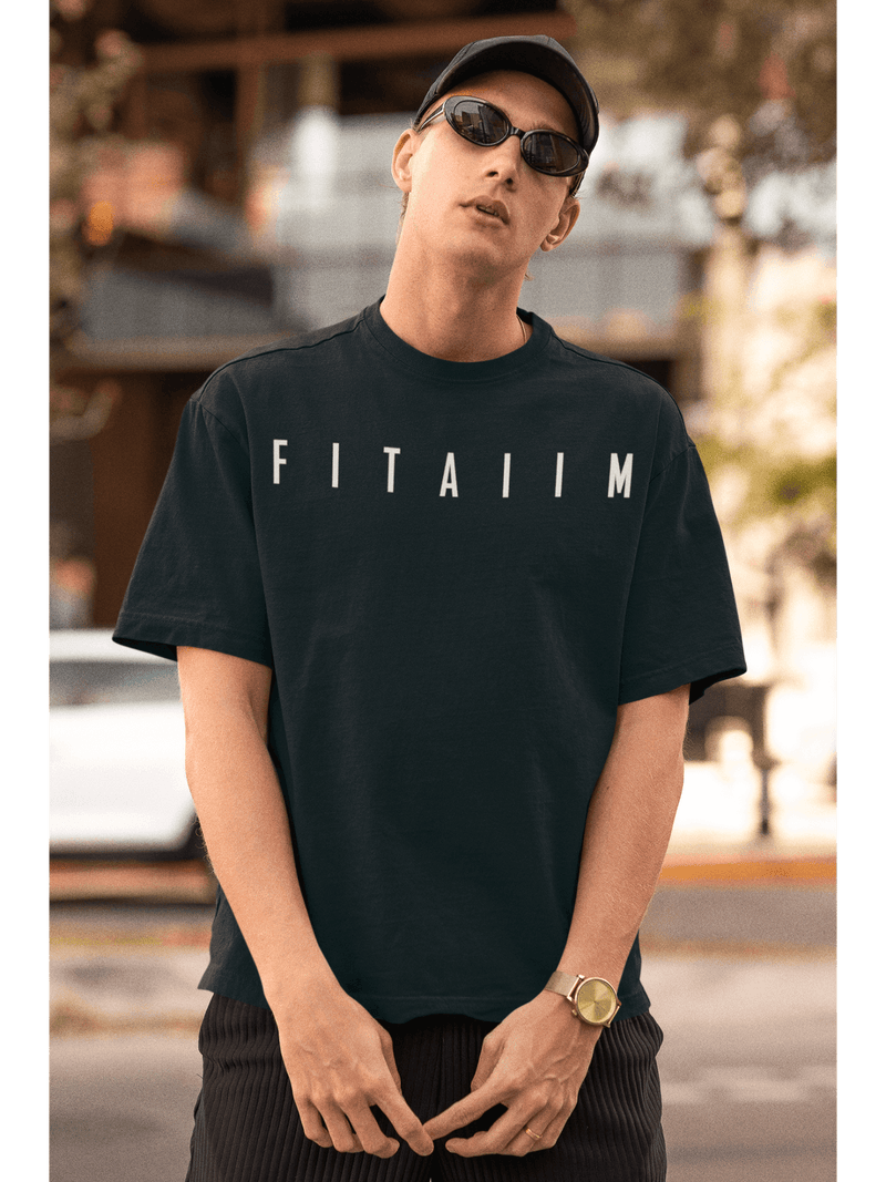Essential Oversized T-Shirt Petrol Blue - Fitaiim