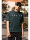 Essential Oversized T-Shirt Petrol Blue - Fitaiim