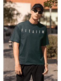 Essential Oversized T-Shirt Petrol Blue - Fitaiim