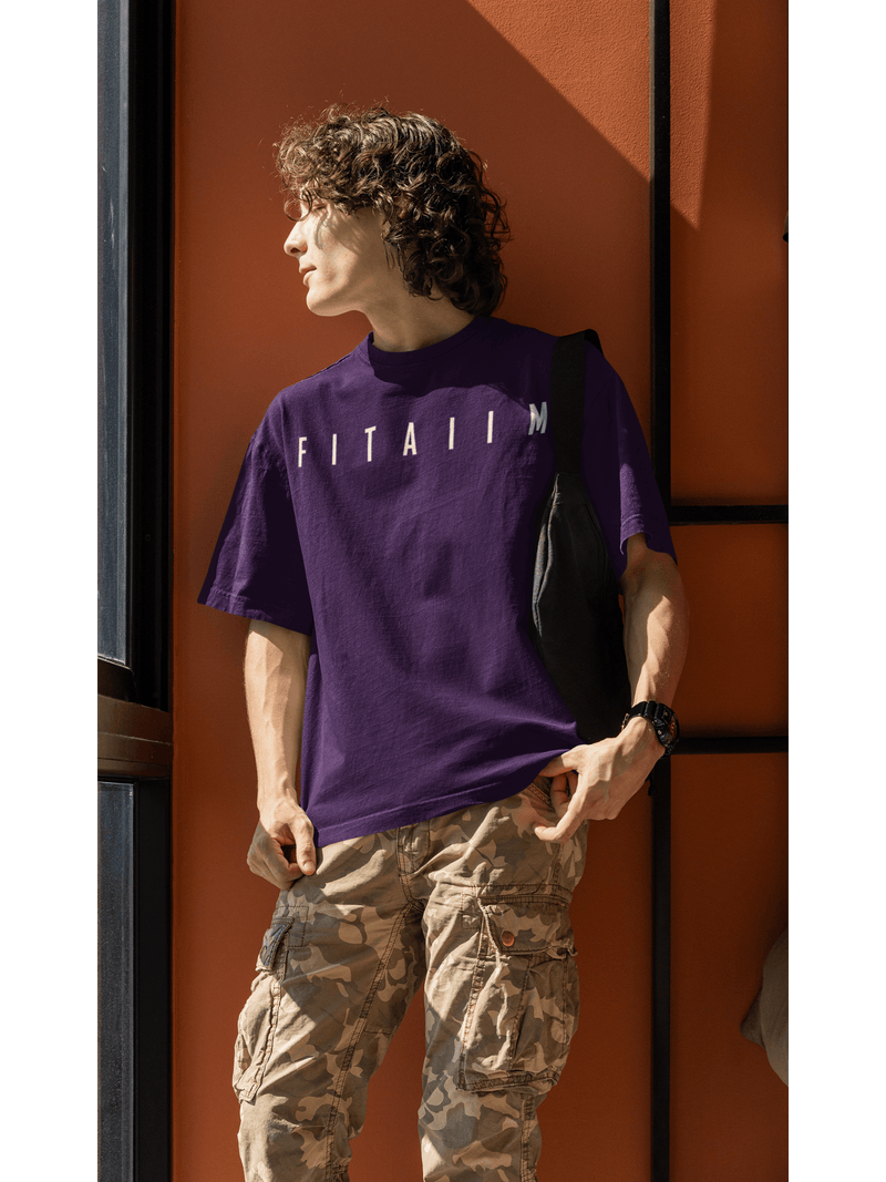 Essential Oversized T-Shirt Purple - Fitaiim