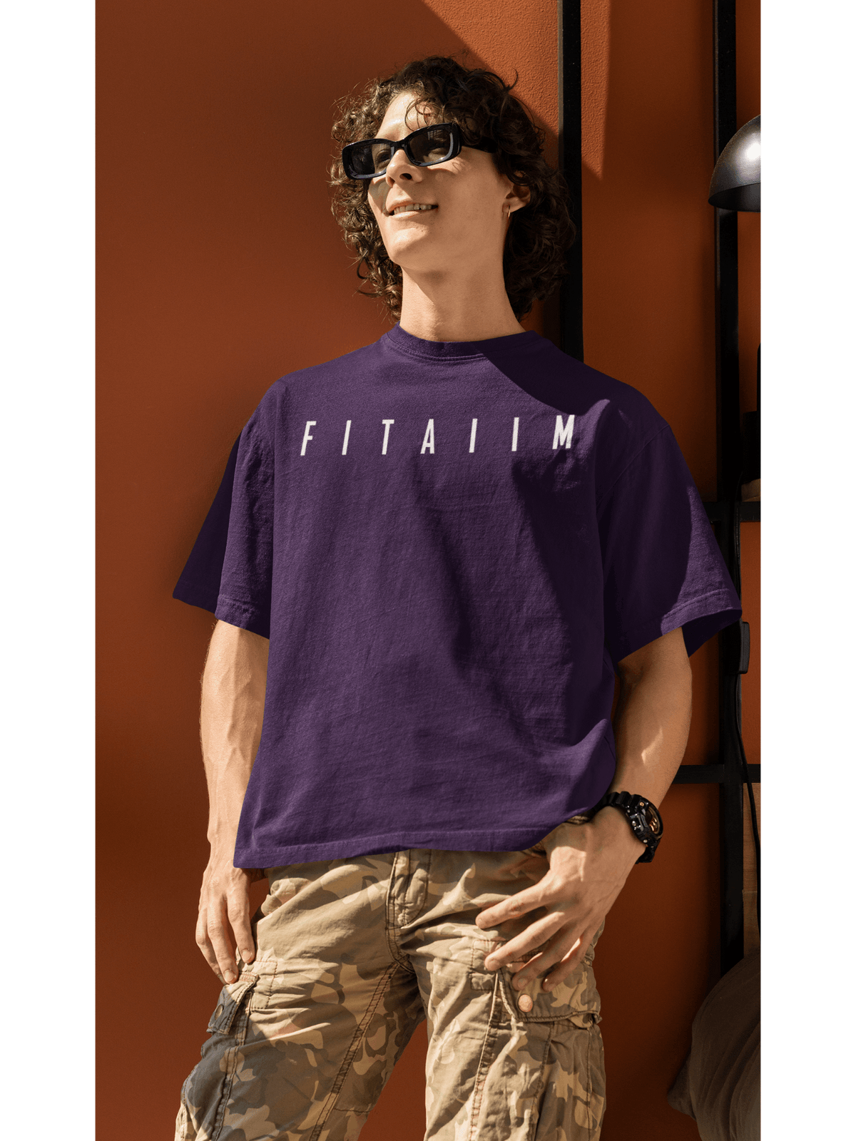 Essential Oversized T-Shirt Purple - Fitaiim