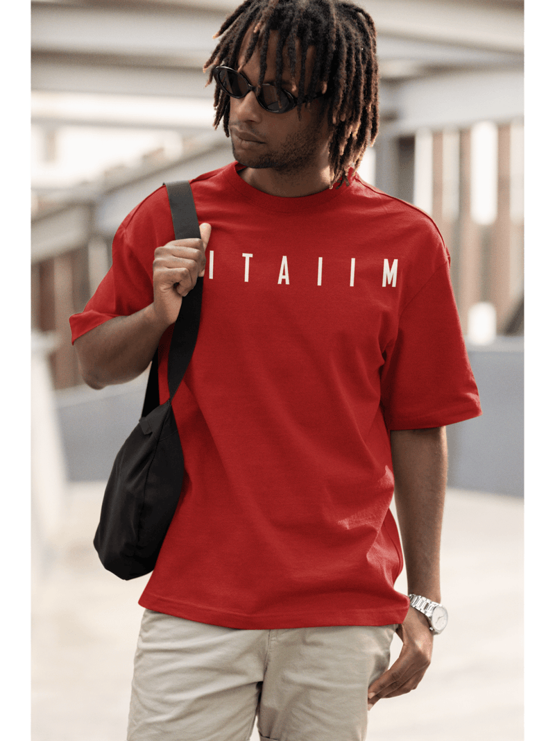 Essential Oversized T-Shirt Red - Fitaiim