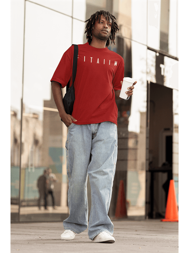 Essential Oversized T-Shirt Red - Fitaiim