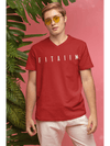 Essential V-Neck T-shirt Red - Fitaiim