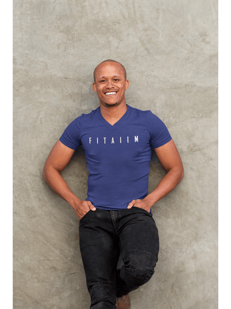Essential V-Neck T-shirt Royal Blue - Fitaiim