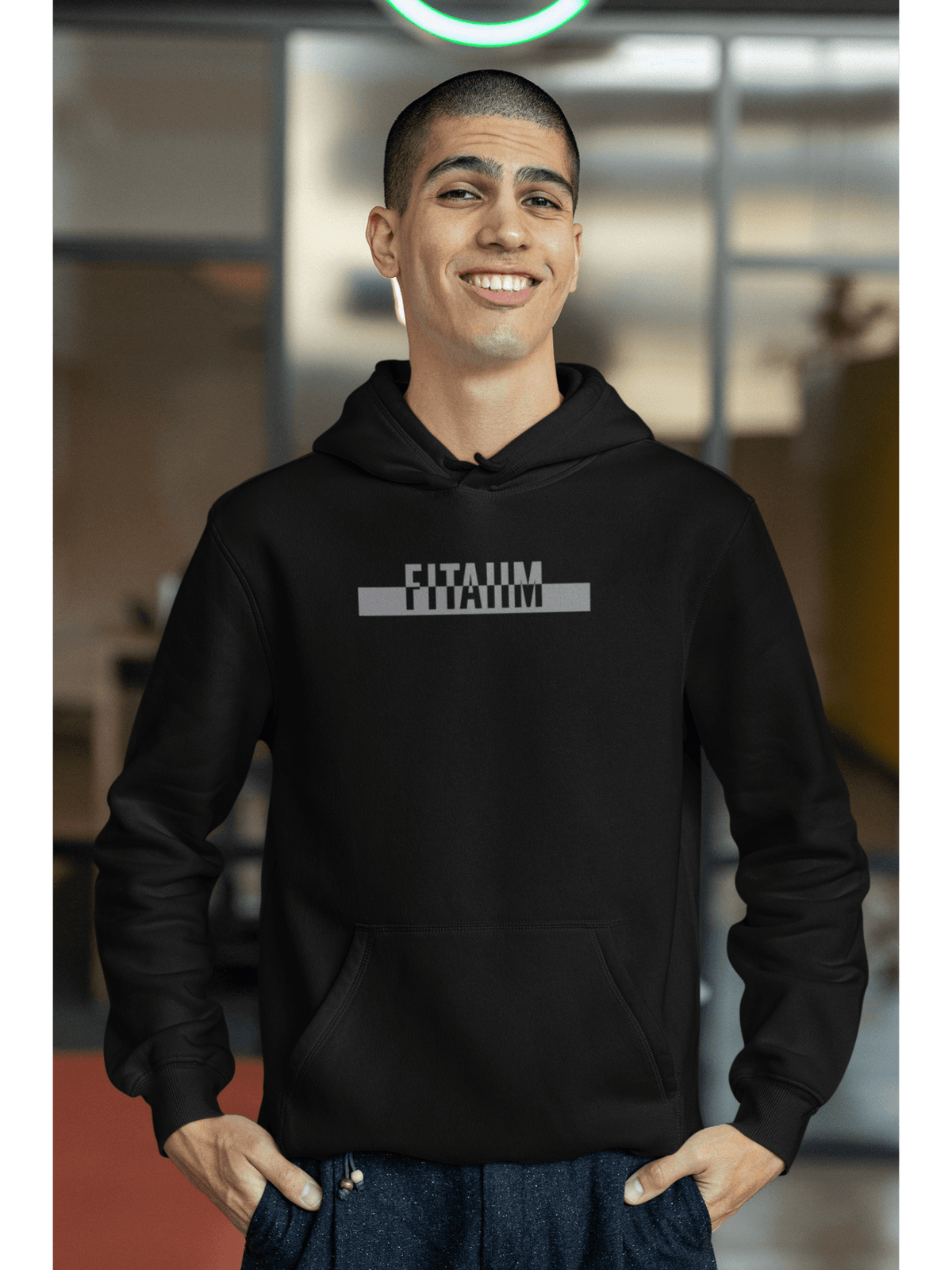 Power Hoodie Black - Fitaiim