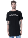 Power Longline Curved T-Shirt Black - Fitaiim
