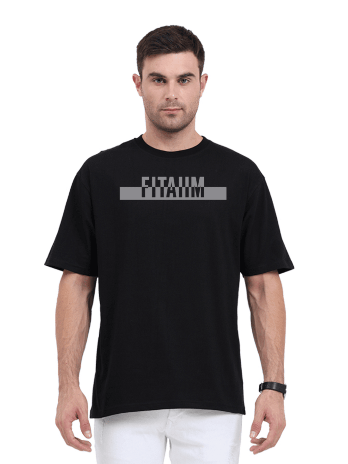 Power Oversized T-Shirt Black - Fitaiim