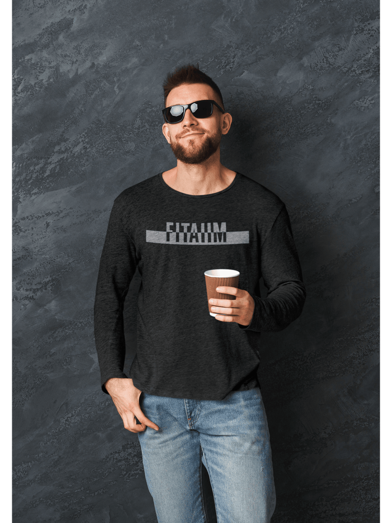 Power Round Neck Full Sleeve T-Shirt Black - Fitaiim