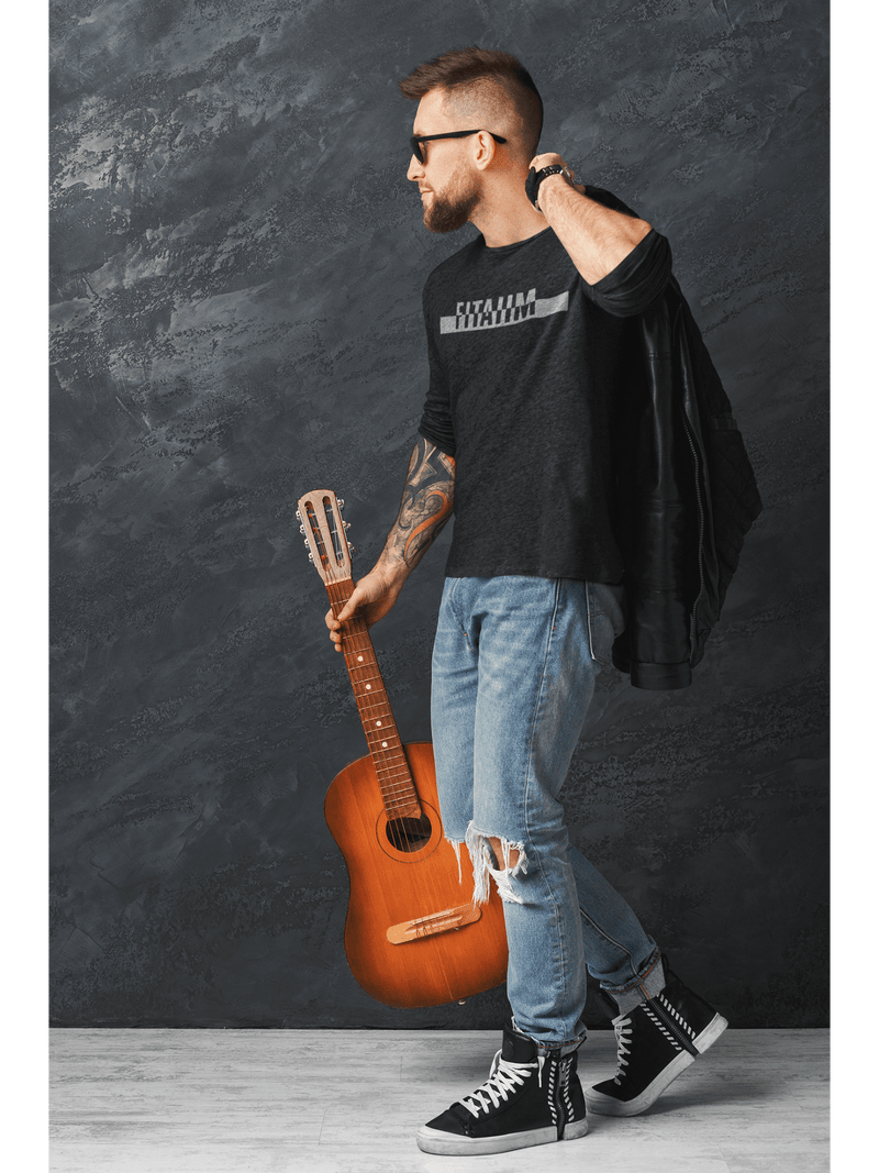 Power Round Neck Full Sleeve T-Shirt Black - Fitaiim