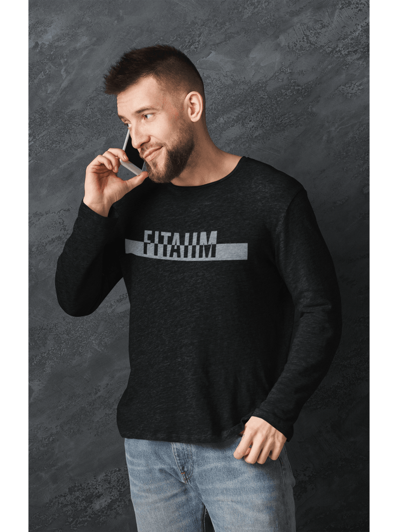 Power Round Neck Full Sleeve T-Shirt Black - Fitaiim