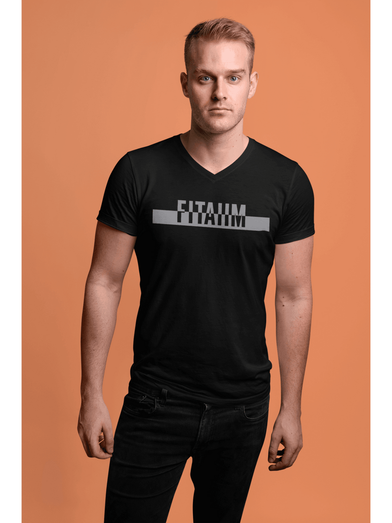 Power V-Neck T-shirt Black - Fitaiim
