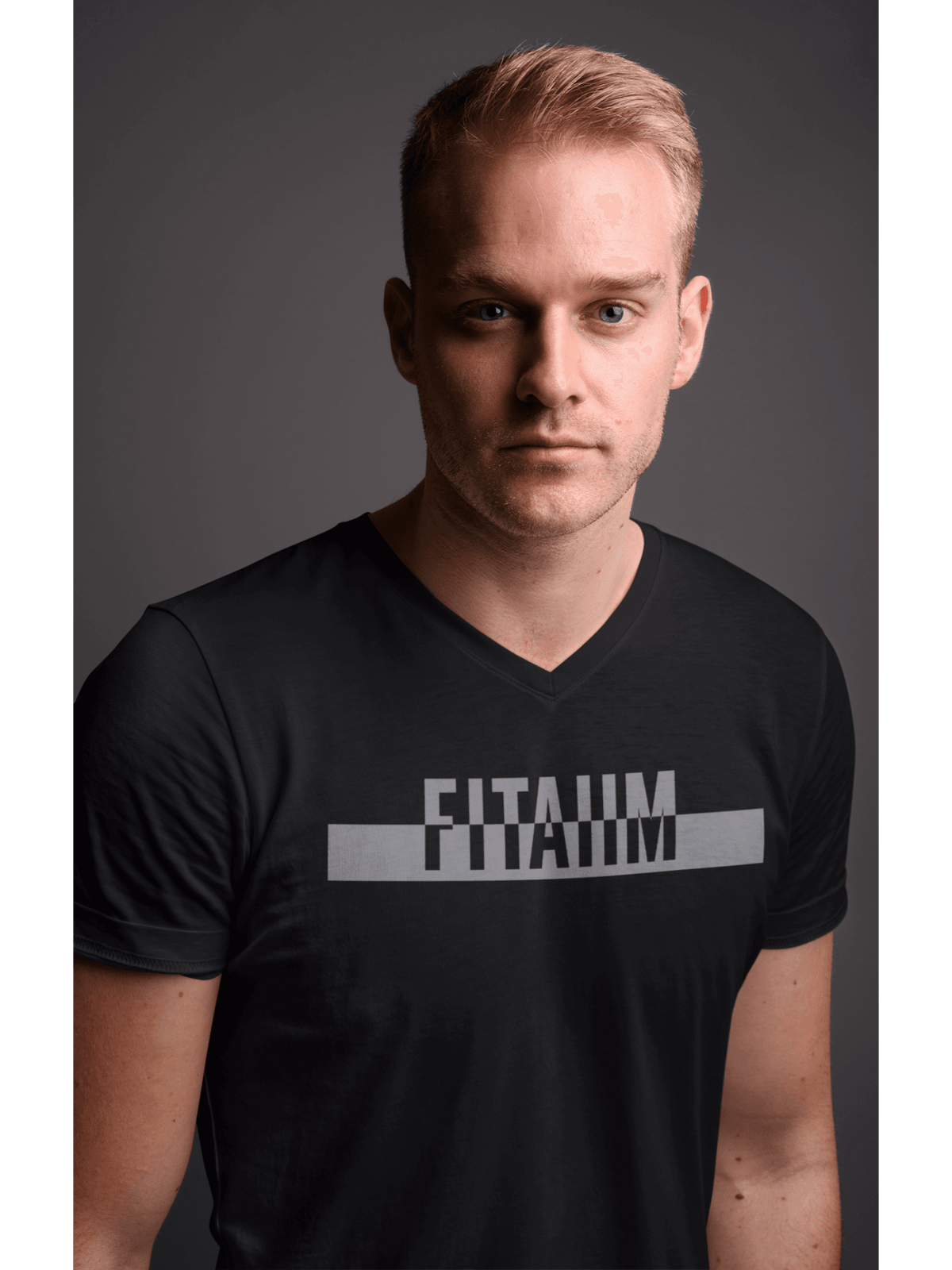 Power V-Neck T-shirt Black - Fitaiim