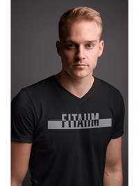 Power V-Neck T-shirt Black - Fitaiim