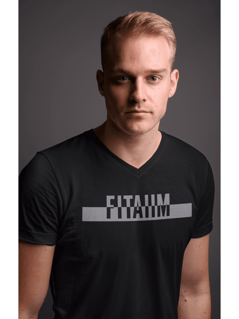 Power V-Neck T-shirt Black - Fitaiim