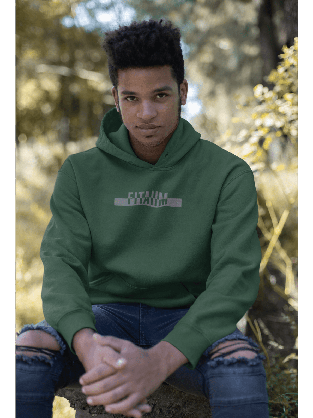 Power Hoodie Bottle Green - Fitaiim